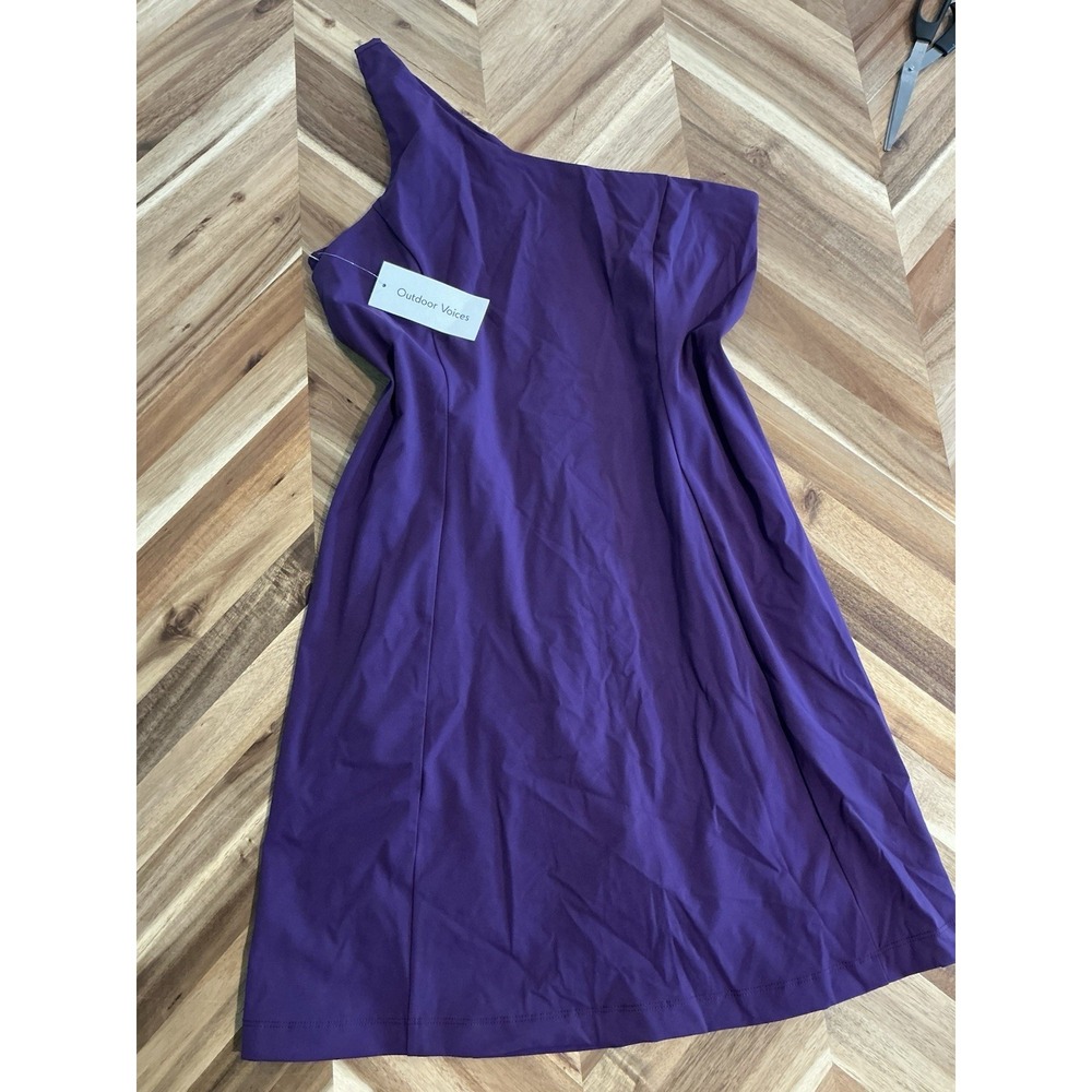 NWT Outdoor Voices Purple Athletic‎ Exercise Tennis Dress One Strap Size Medium